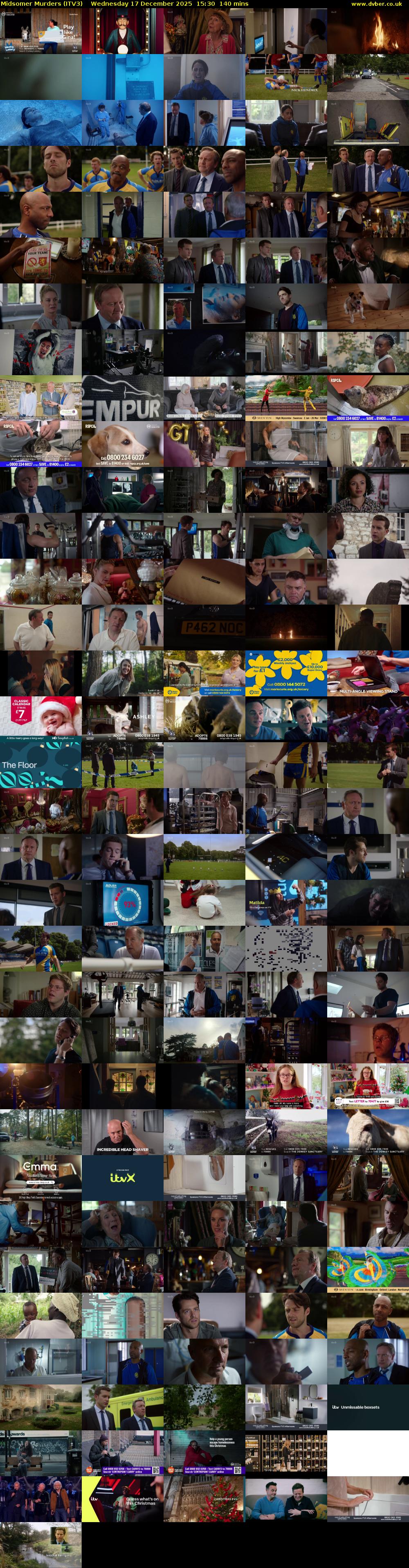 Midsomer Murders (ITV3) Wednesday 17 December 2025 15:30 - 17:50