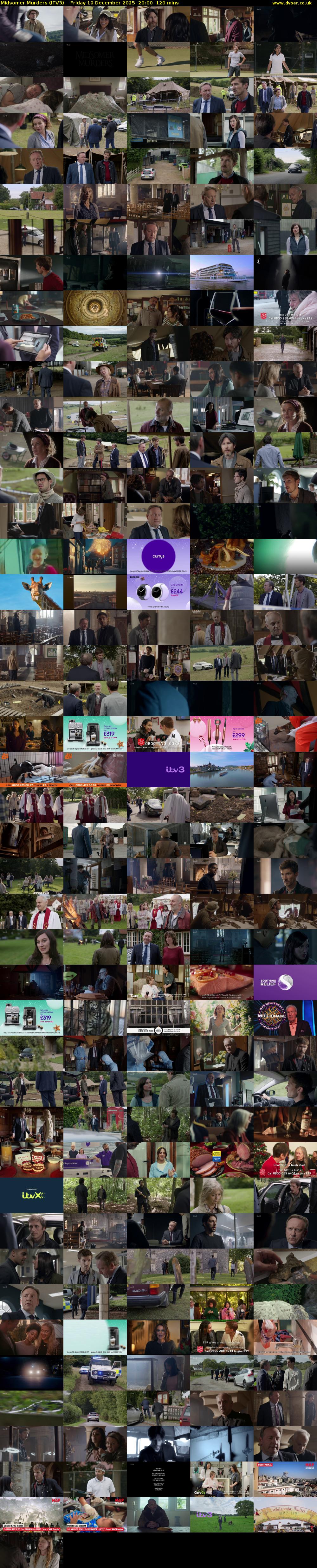 Midsomer Murders (ITV3) Friday 19 December 2025 20:00 - 22:00
