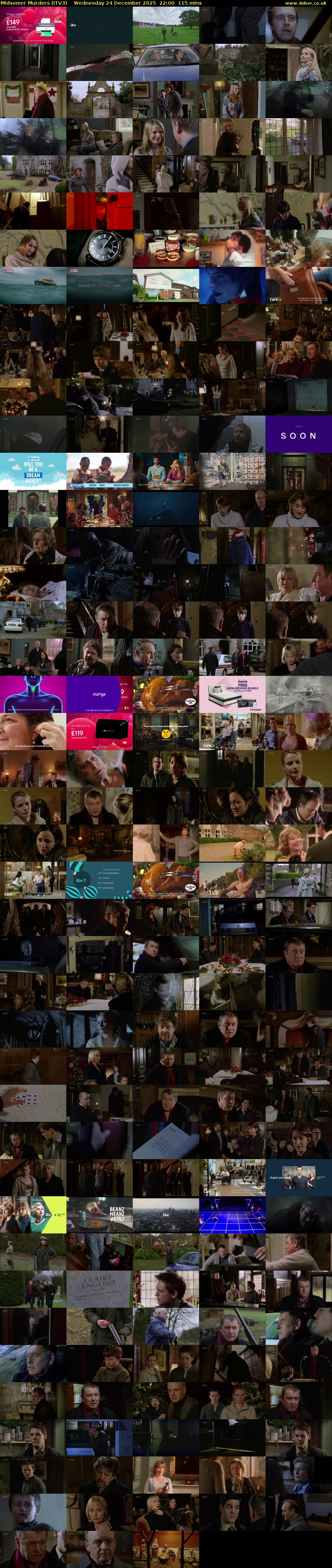 Midsomer Murders (ITV3) Wednesday 24 December 2025 22:00 - 23:55