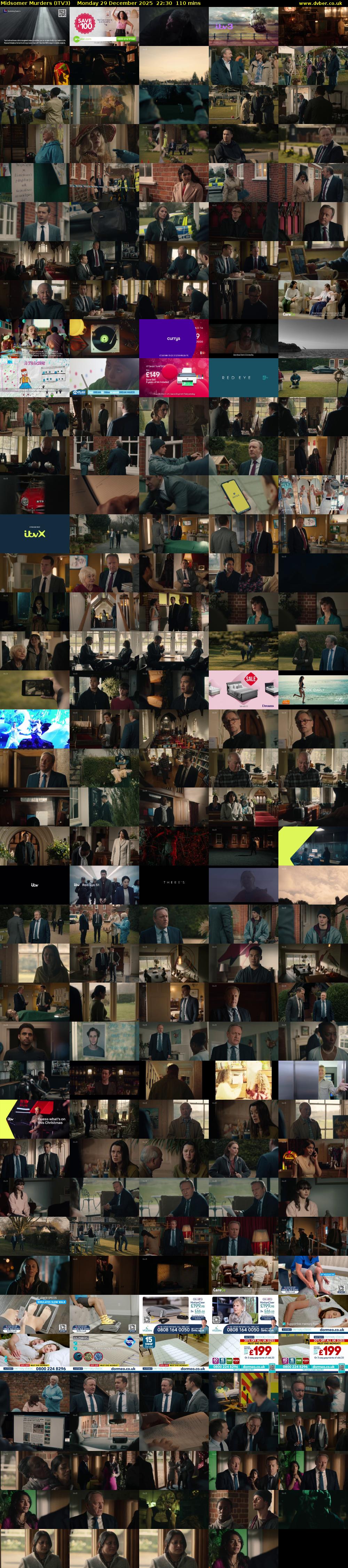 Midsomer Murders (ITV3) Monday 29 December 2025 22:30 - 00:20