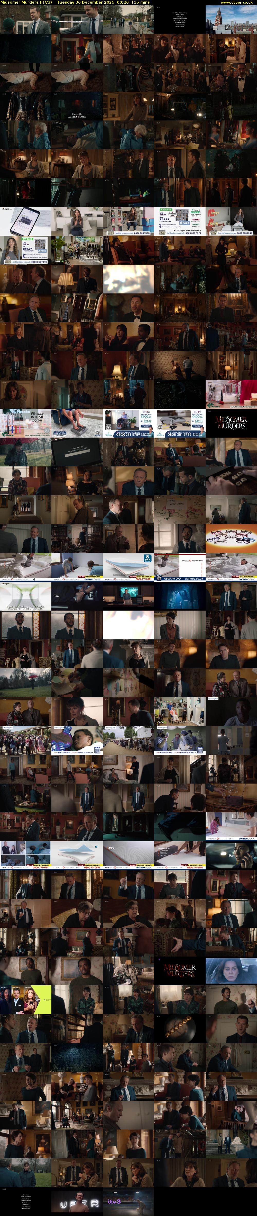 Midsomer Murders (ITV3) Tuesday 30 December 2025 00:20 - 02:15