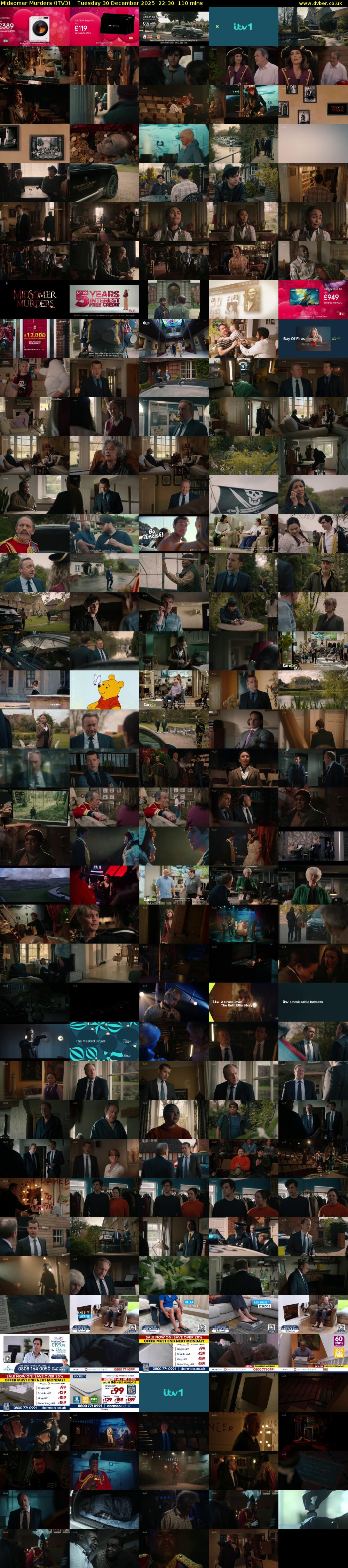 Midsomer Murders (ITV3) Tuesday 30 December 2025 22:30 - 00:20