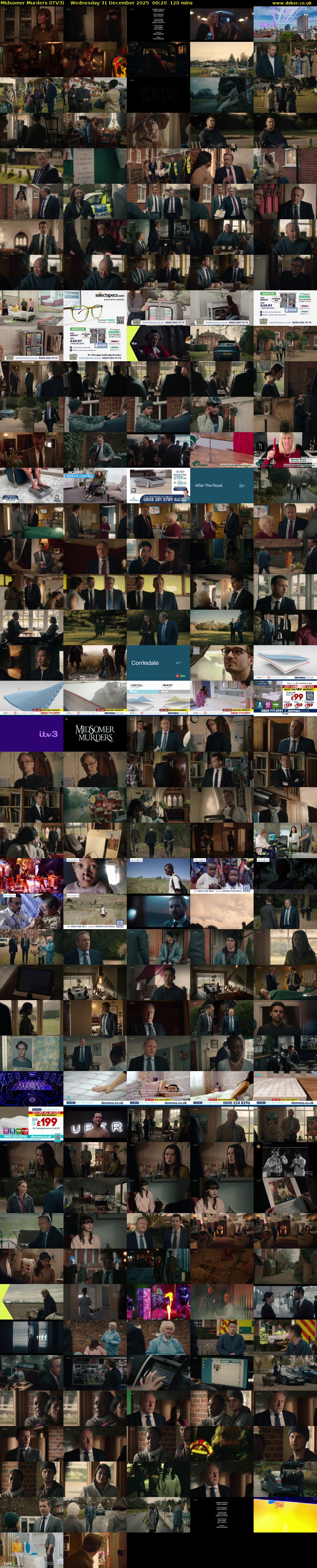 Midsomer Murders (ITV3) Wednesday 31 December 2025 00:20 - 02:20