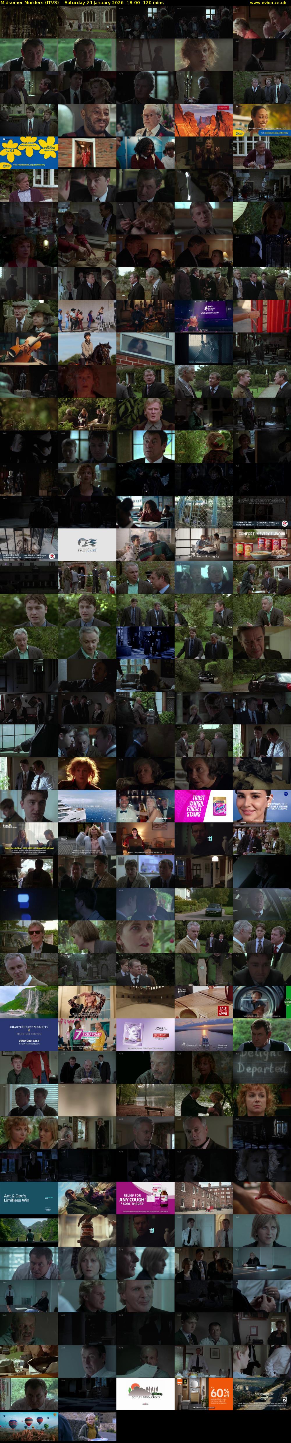Midsomer Murders (ITV3) Saturday 24 January 2026 18:00 - 20:00