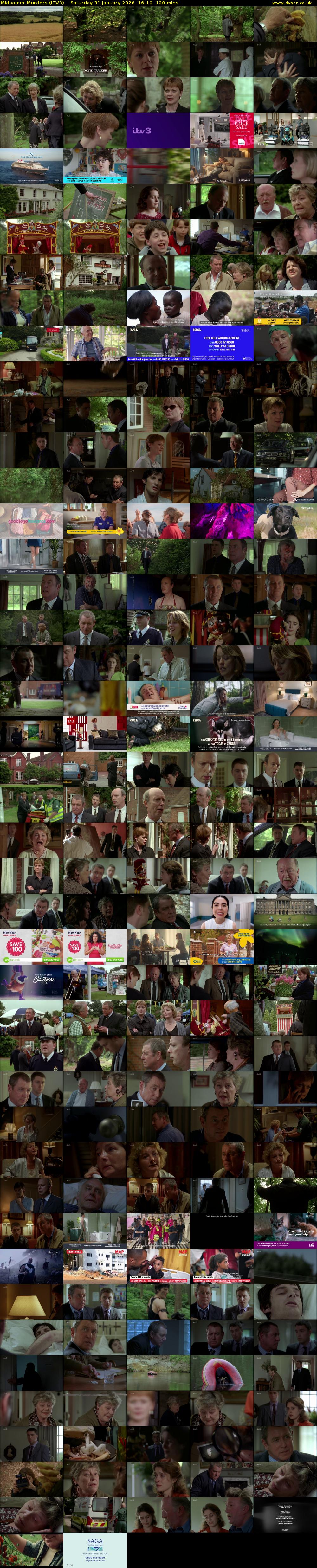 Midsomer Murders (ITV3) Saturday 31 January 2026 16:10 - 18:10
