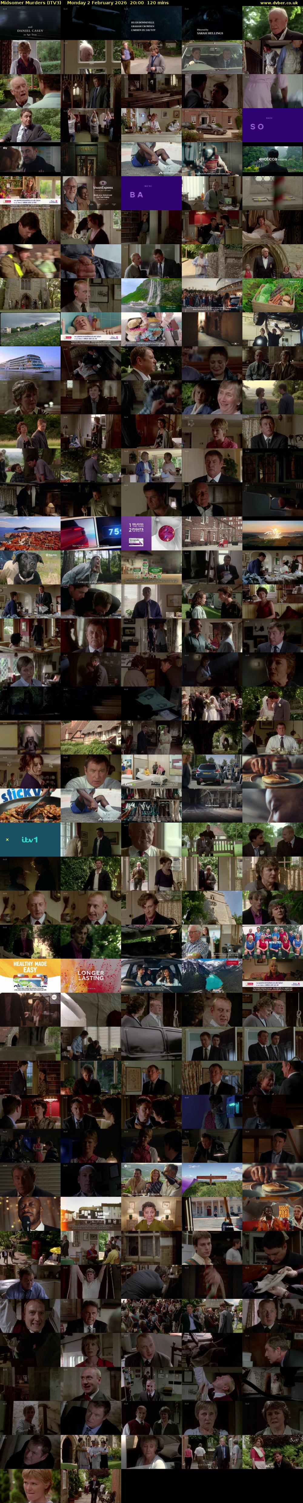 Midsomer Murders (ITV3) Monday 2 February 2026 20:00 - 22:00