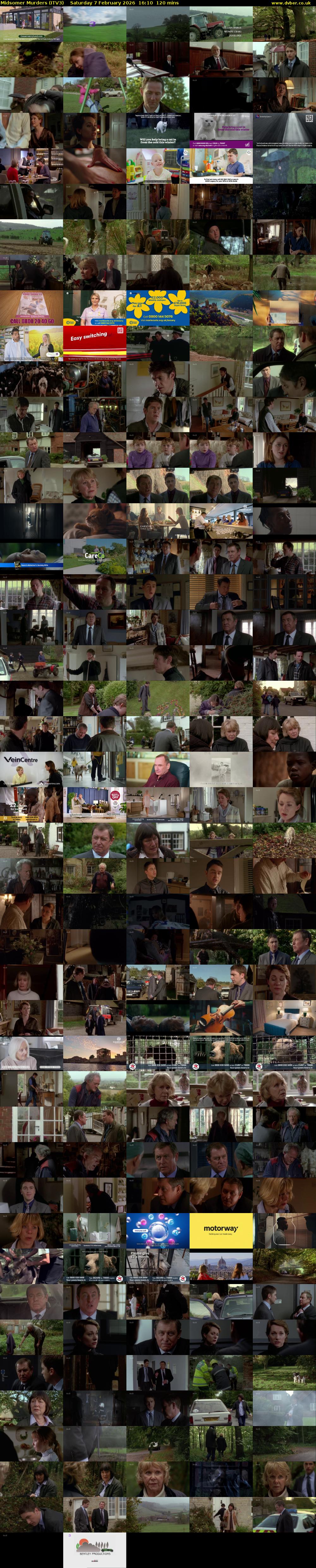 Midsomer Murders (ITV3) Saturday 7 February 2026 16:10 - 18:10
