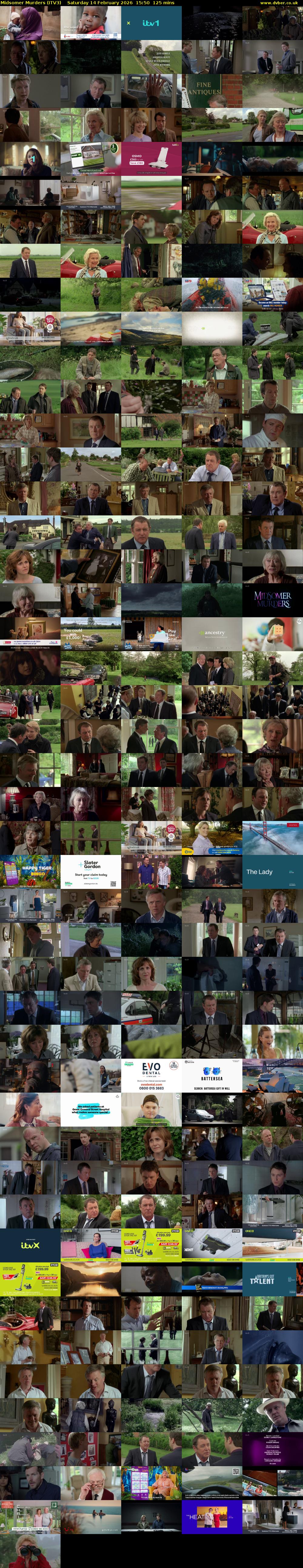 Midsomer Murders (ITV3) Saturday 14 February 2026 15:50 - 17:55