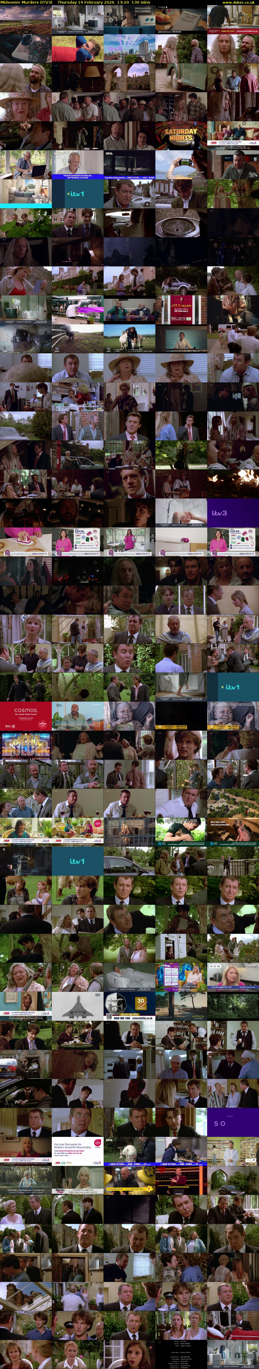 Midsomer Murders (ITV3) Thursday 19 February 2026 13:20 - 15:30