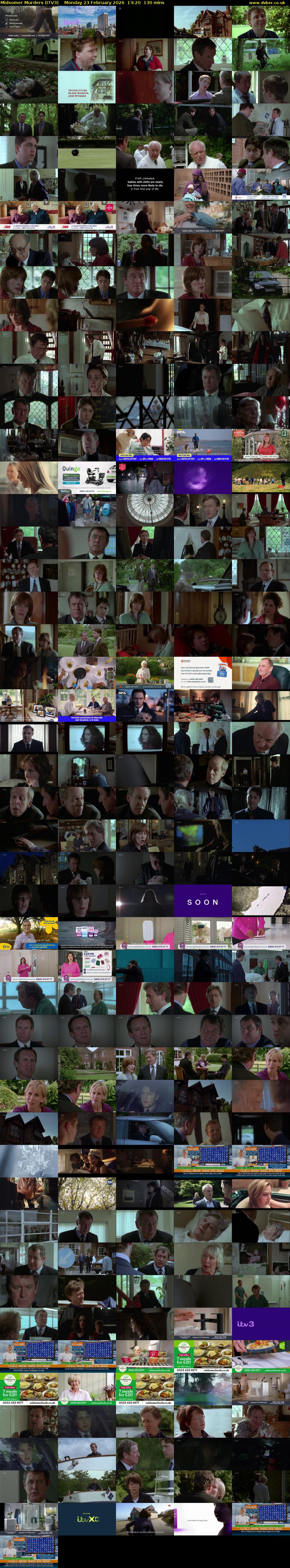 Midsomer Murders (ITV3) Monday 23 February 2026 13:20 - 15:30