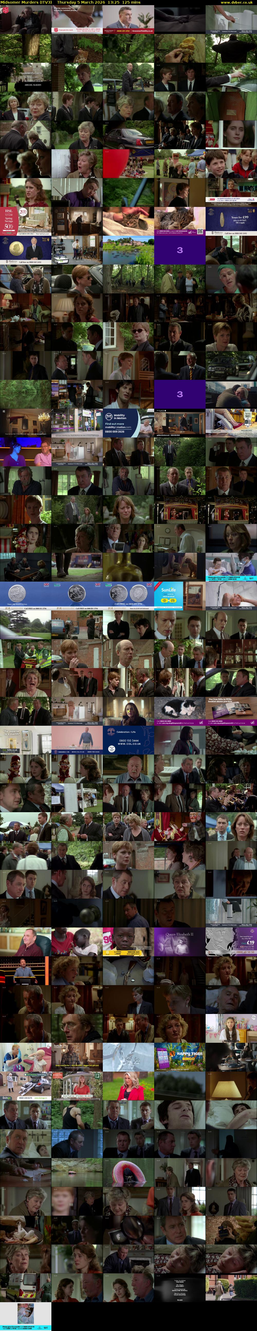Midsomer Murders (ITV3) Thursday 5 March 2026 13:25 - 15:30