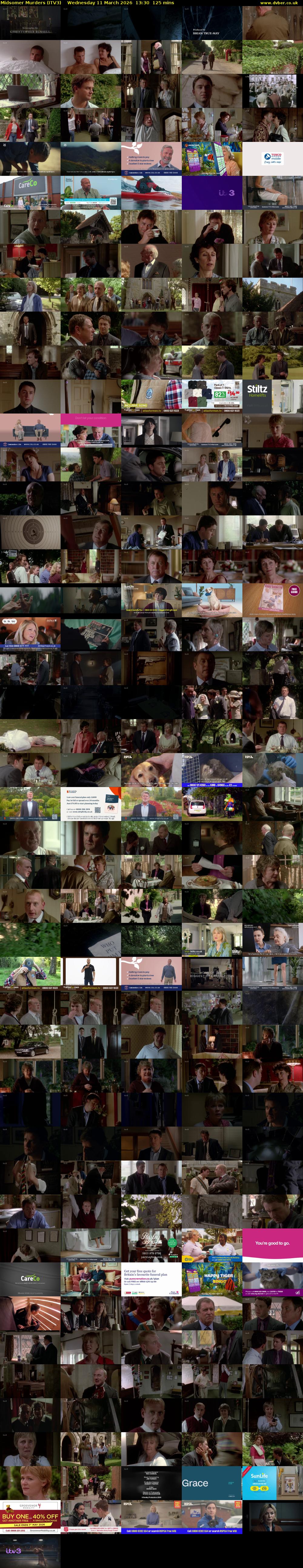 Midsomer Murders (ITV3) Wednesday 11 March 2026 13:30 - 15:35