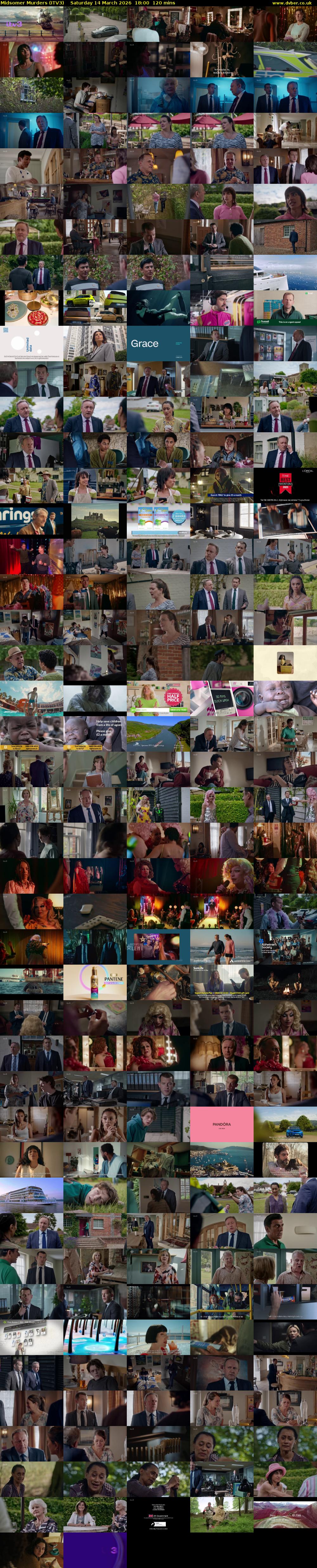 Midsomer Murders (ITV3) Saturday 14 March 2026 18:00 - 20:00