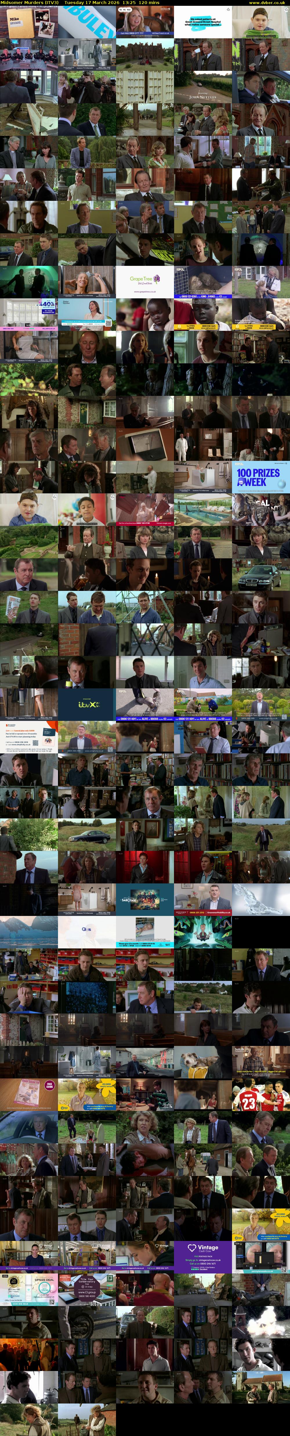 Midsomer Murders (ITV3) Tuesday 17 March 2026 13:25 - 15:25