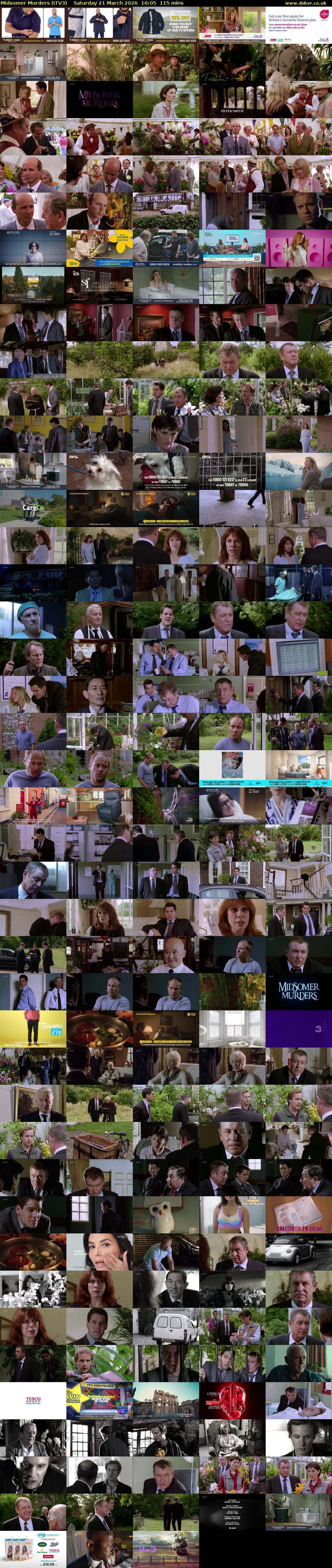 Midsomer Murders (ITV3) Saturday 21 March 2026 16:05 - 18:00