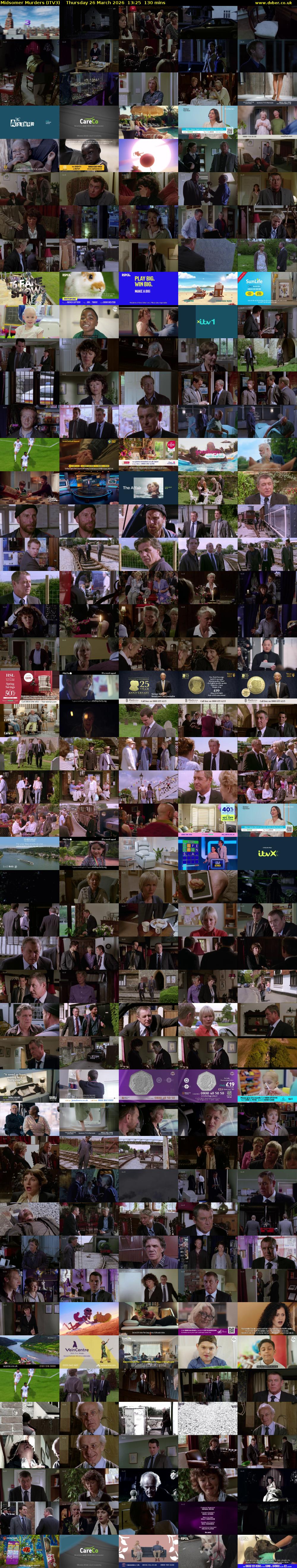 Midsomer Murders (ITV3) Thursday 26 March 2026 13:25 - 15:35