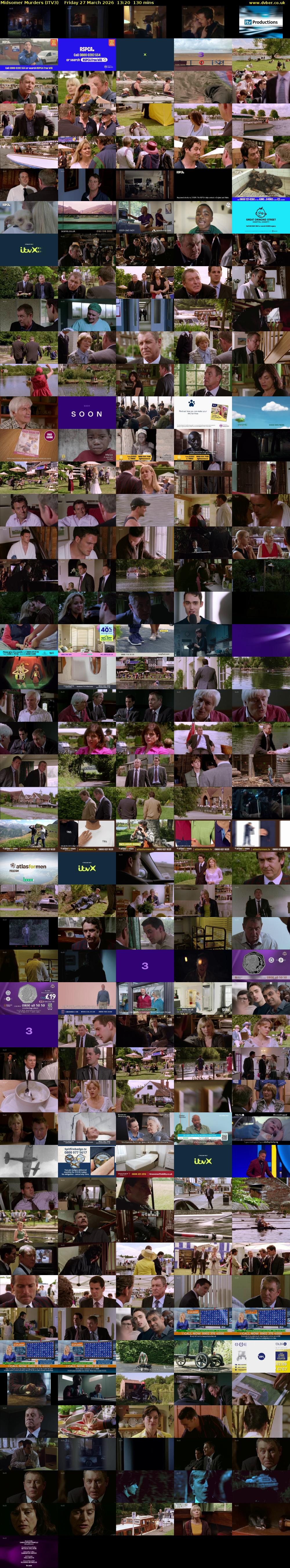 Midsomer Murders (ITV3) Friday 27 March 2026 13:20 - 15:30