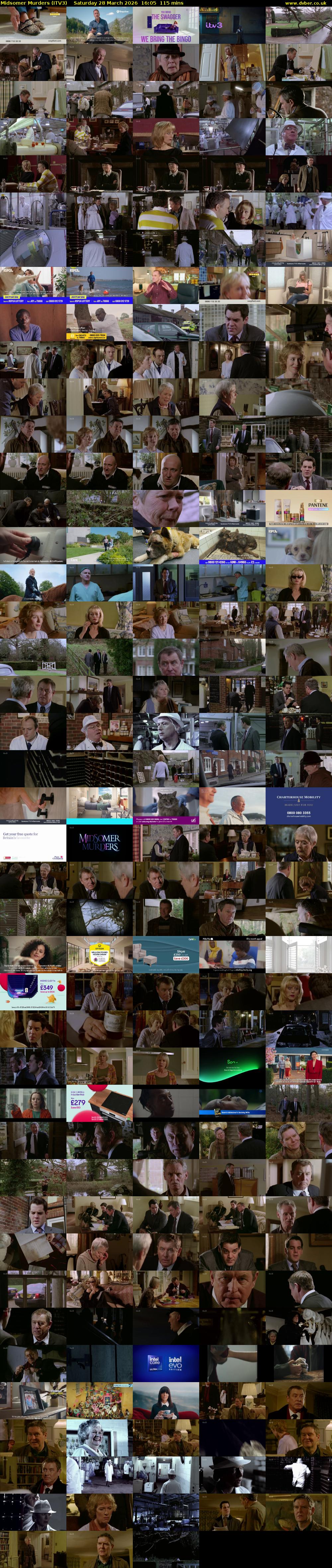 Midsomer Murders (ITV3) Saturday 28 March 2026 16:05 - 18:00