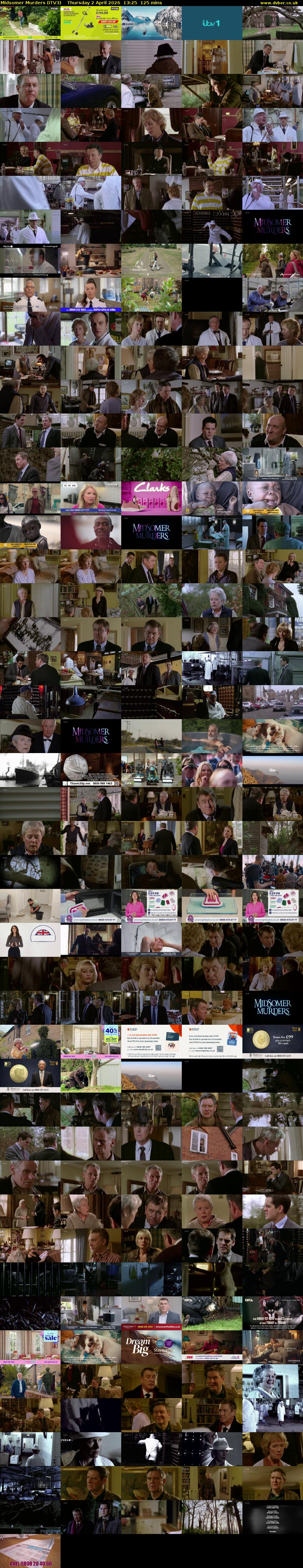 Midsomer Murders (ITV3) Thursday 2 April 2026 13:25 - 15:30