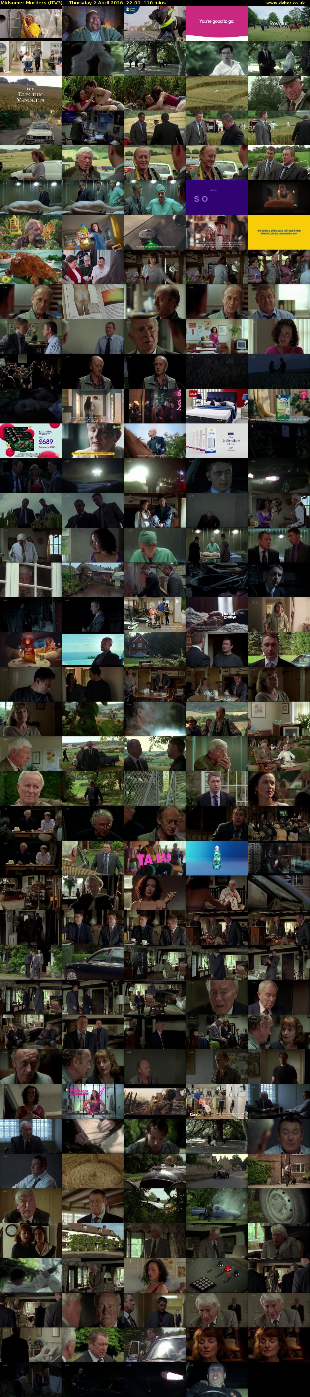 Midsomer Murders (ITV3) Thursday 2 April 2026 22:00 - 23:50