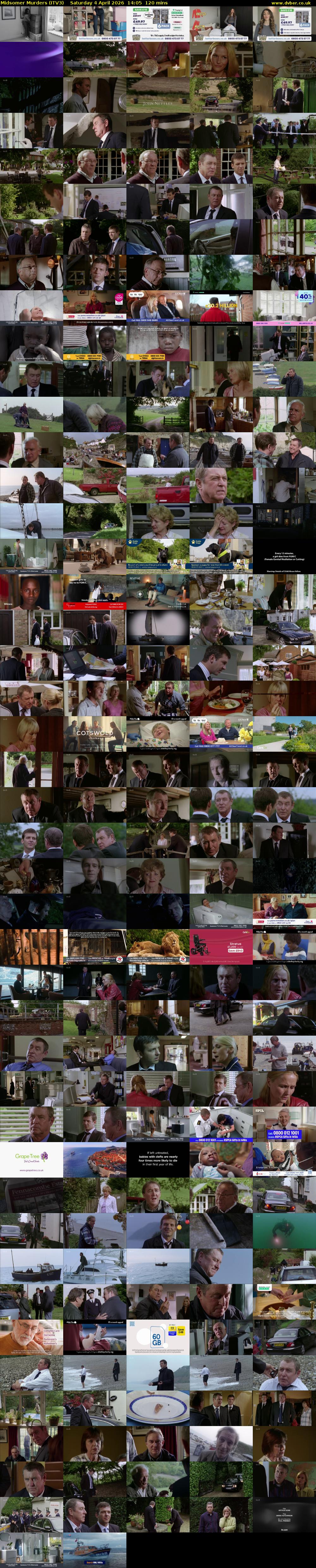 Midsomer Murders (ITV3) Saturday 4 April 2026 14:05 - 16:05