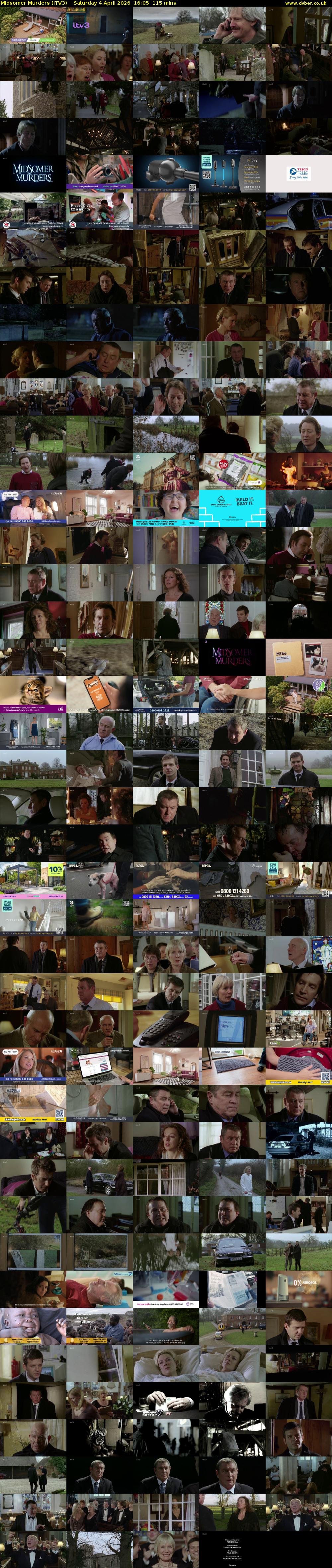 Midsomer Murders (ITV3) Saturday 4 April 2026 16:05 - 18:00