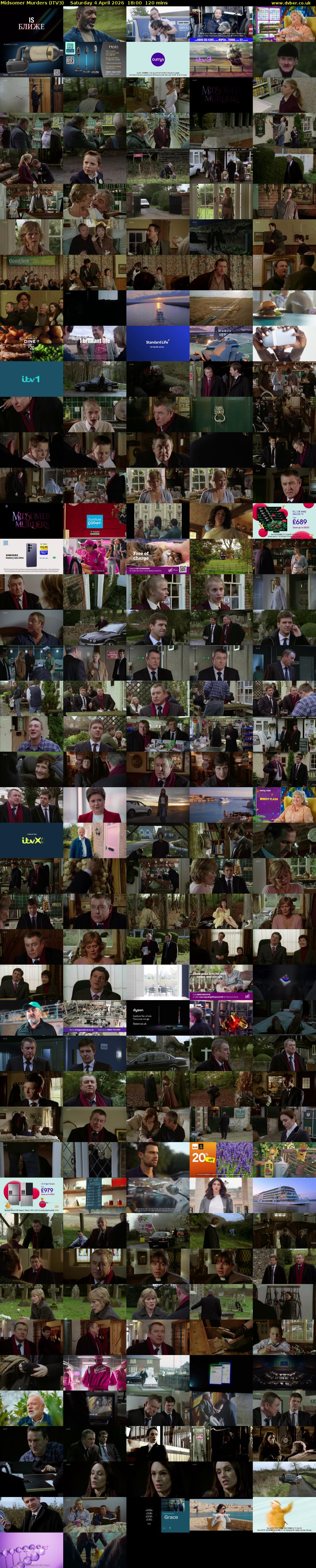 Midsomer Murders (ITV3) Saturday 4 April 2026 18:00 - 20:00