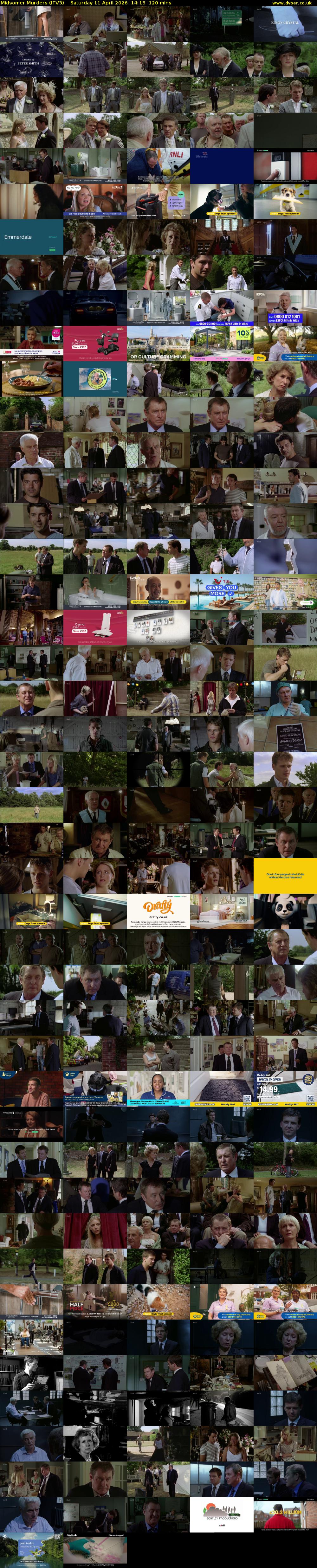 Midsomer Murders (ITV3) Saturday 11 April 2026 14:15 - 16:15