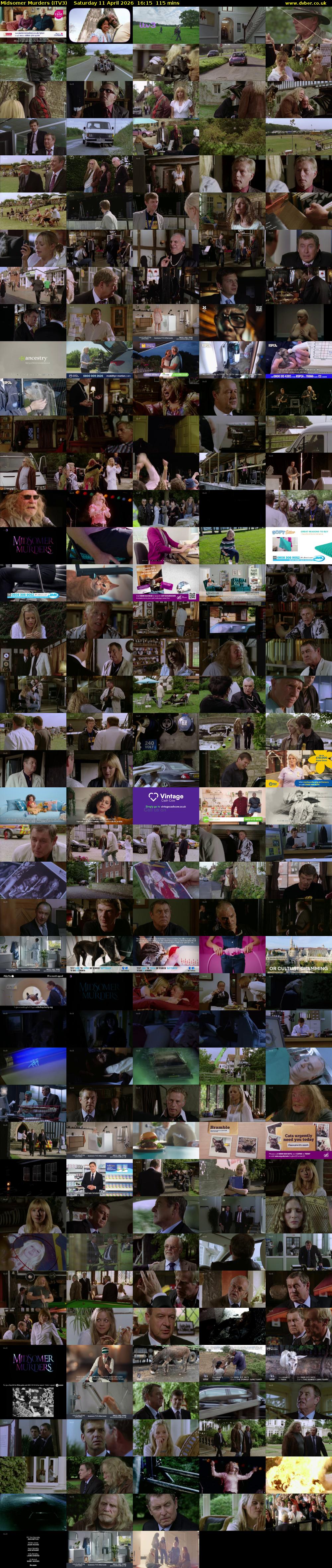 Midsomer Murders (ITV3) Saturday 11 April 2026 16:15 - 18:10