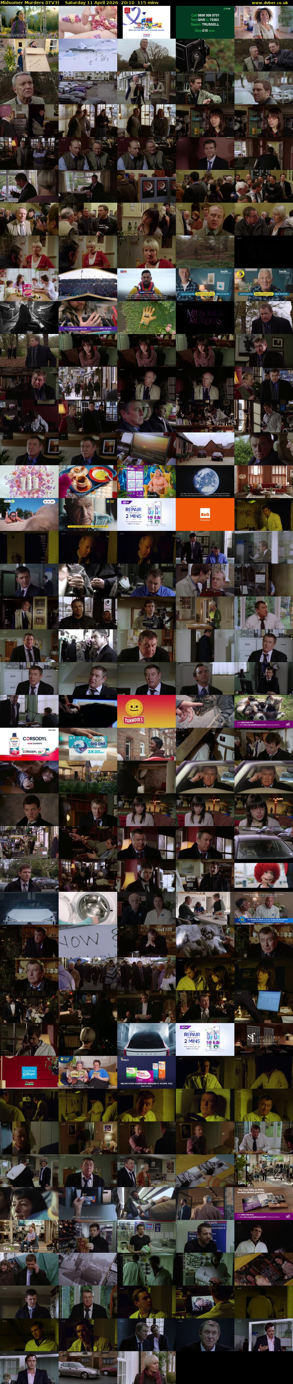 Midsomer Murders (ITV3) Saturday 11 April 2026 20:10 - 22:05