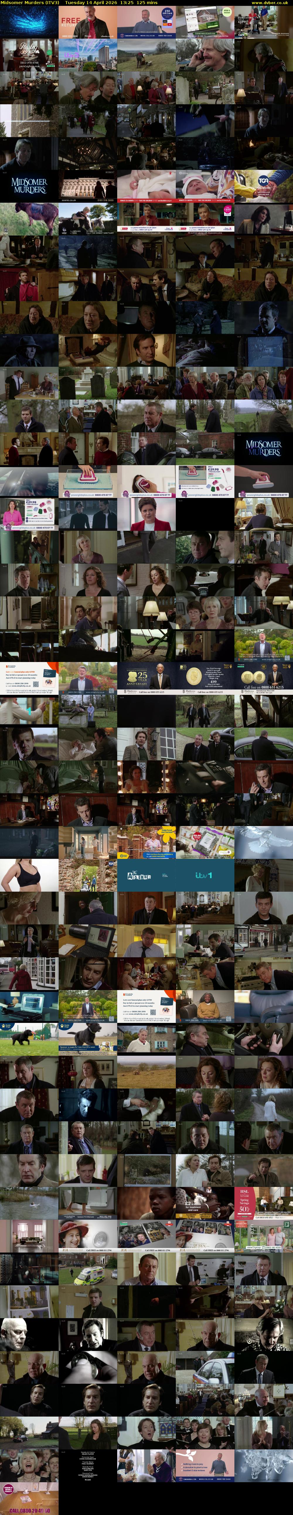 Midsomer Murders (ITV3) Tuesday 14 April 2026 13:25 - 15:30