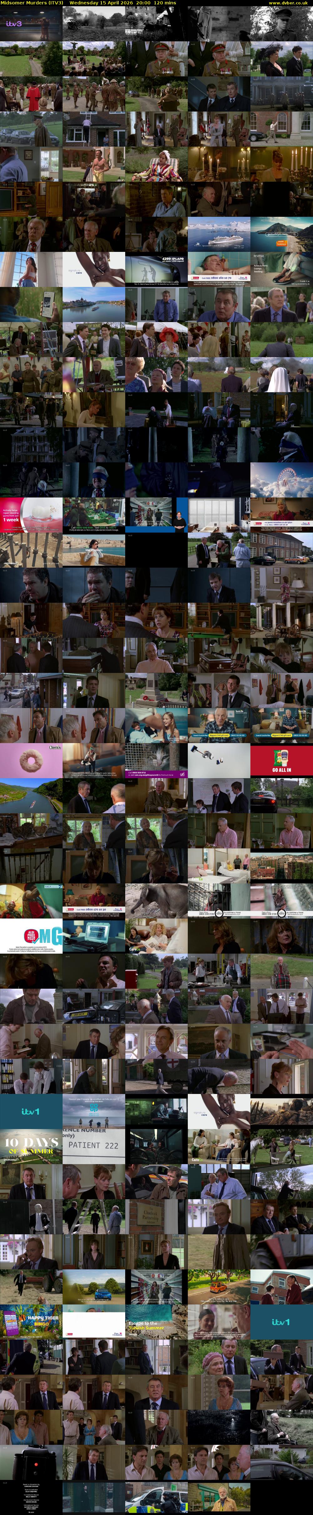 Midsomer Murders (ITV3) Wednesday 15 April 2026 20:00 - 22:00