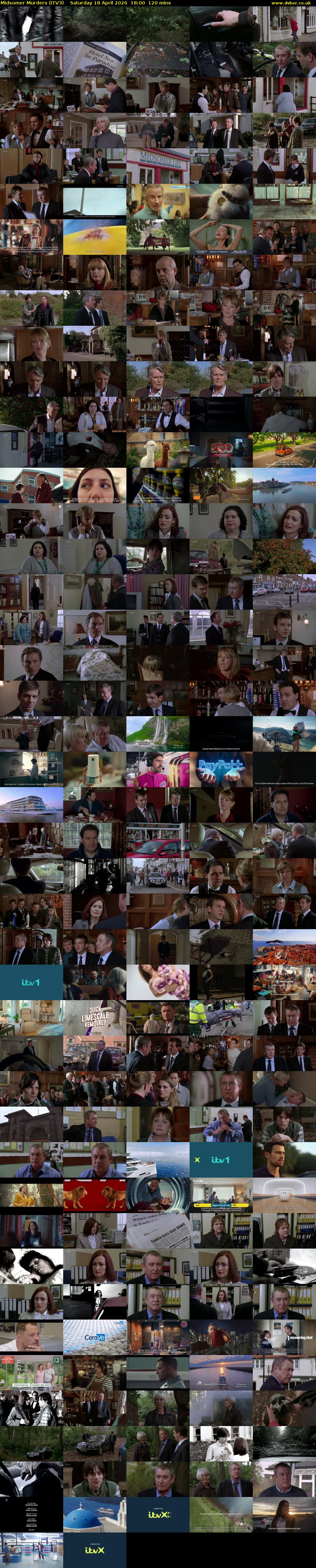 Midsomer Murders (ITV3) Saturday 18 April 2026 18:00 - 20:00