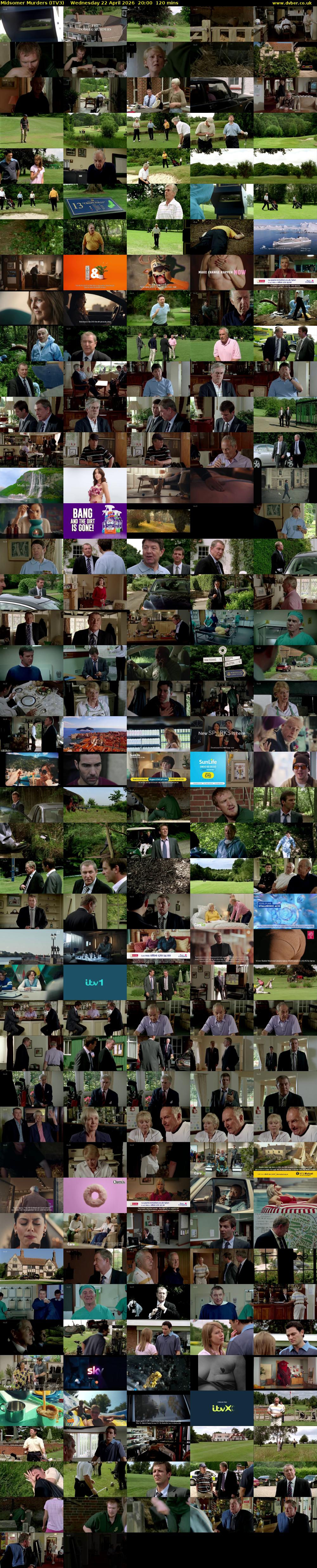 Midsomer Murders (ITV3) Wednesday 22 April 2026 20:00 - 22:00