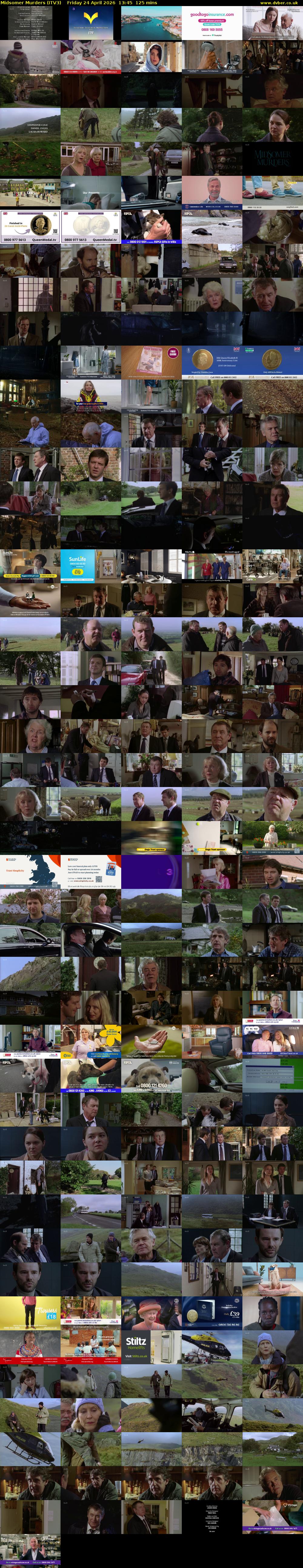 Midsomer Murders (ITV3) Friday 24 April 2026 13:45 - 15:50