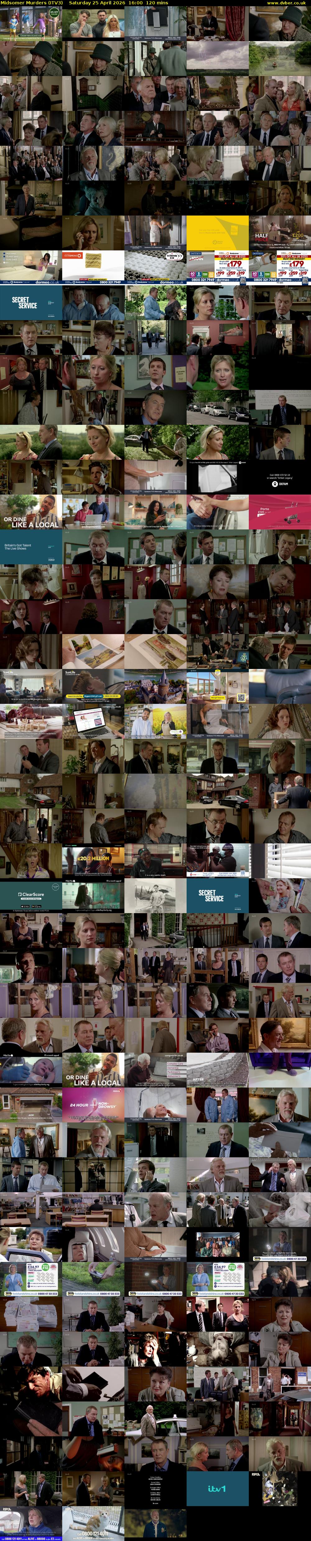 Midsomer Murders (ITV3) Saturday 25 April 2026 16:00 - 18:00