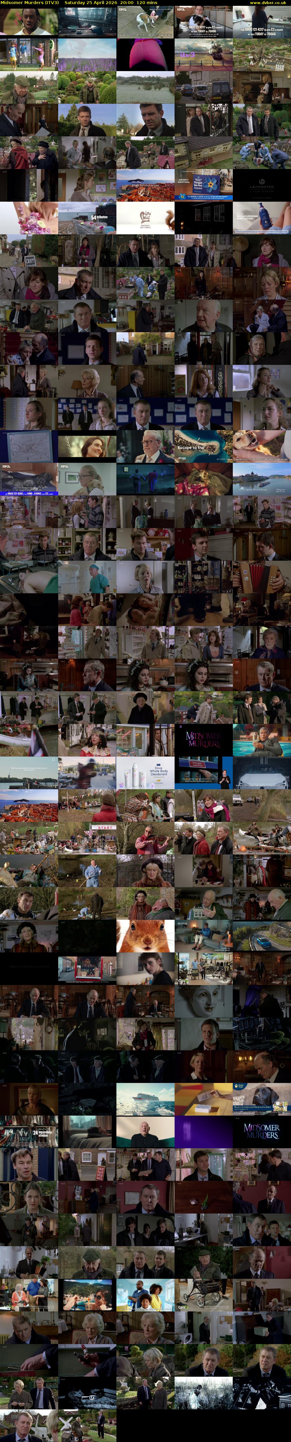 Midsomer Murders (ITV3) Saturday 25 April 2026 20:00 - 22:00