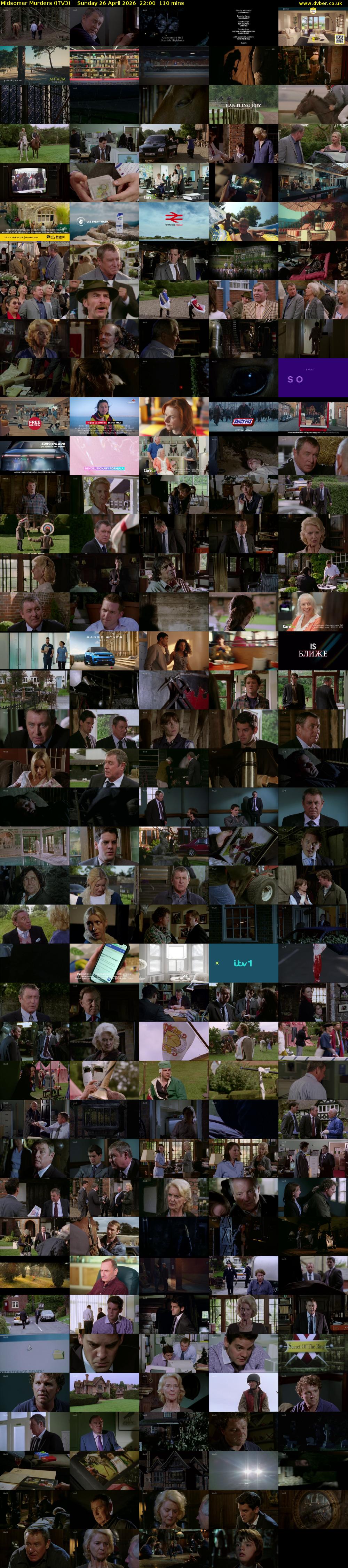 Midsomer Murders (ITV3) Sunday 26 April 2026 22:00 - 23:50