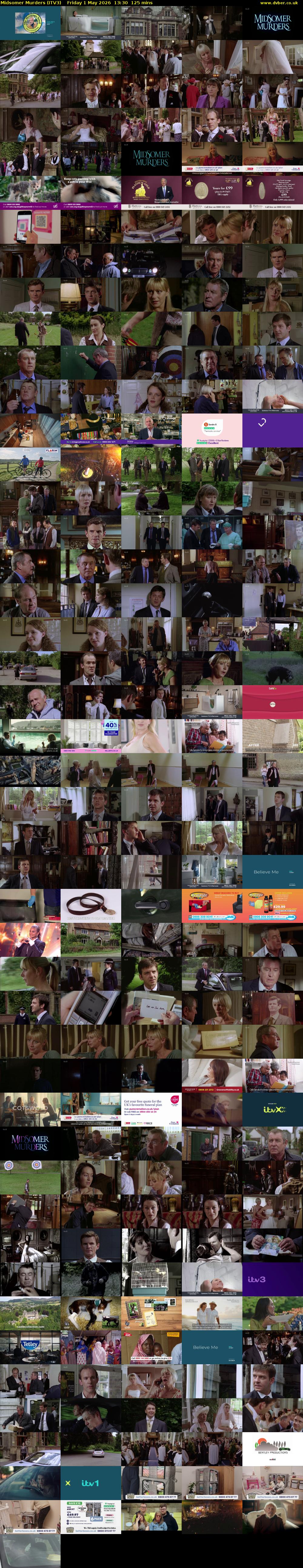 Midsomer Murders (ITV3) Friday 1 May 2026 13:30 - 15:35