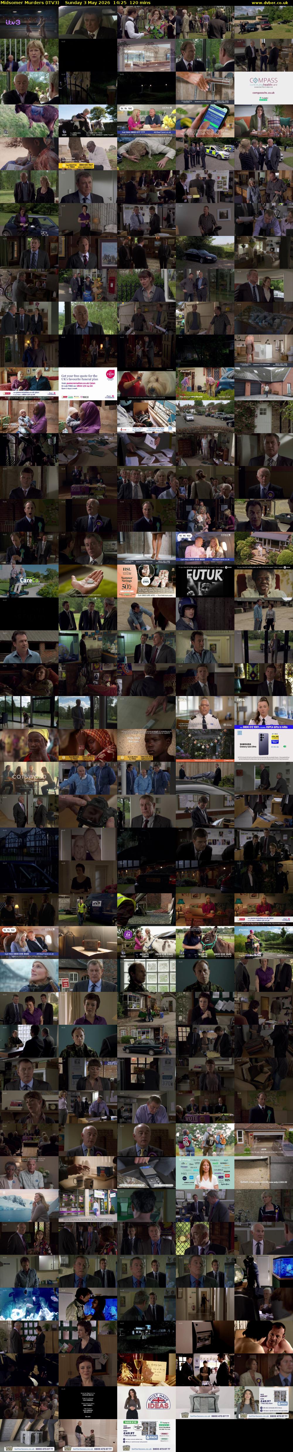 Midsomer Murders (ITV3) Sunday 3 May 2026 14:25 - 16:25
