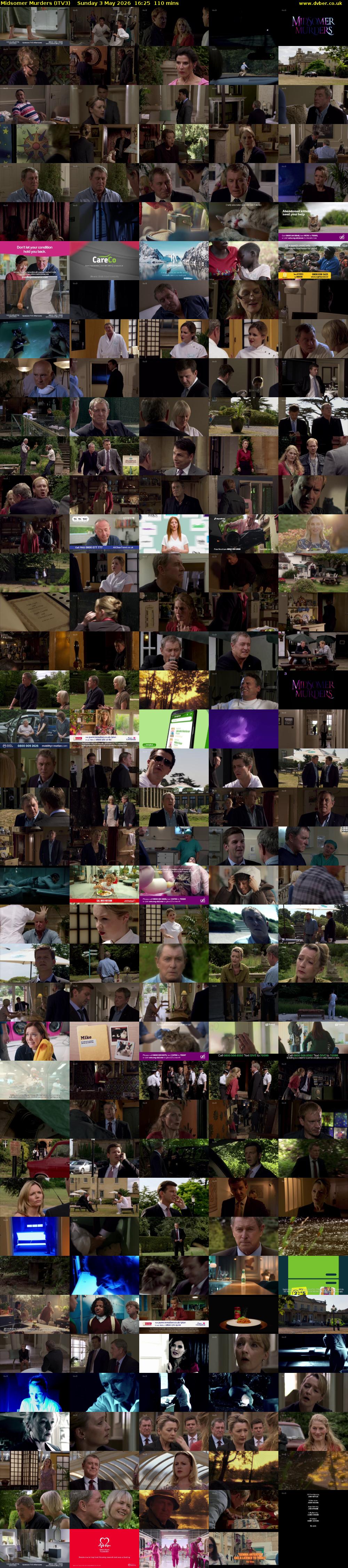 Midsomer Murders (ITV3) Sunday 3 May 2026 16:25 - 18:15