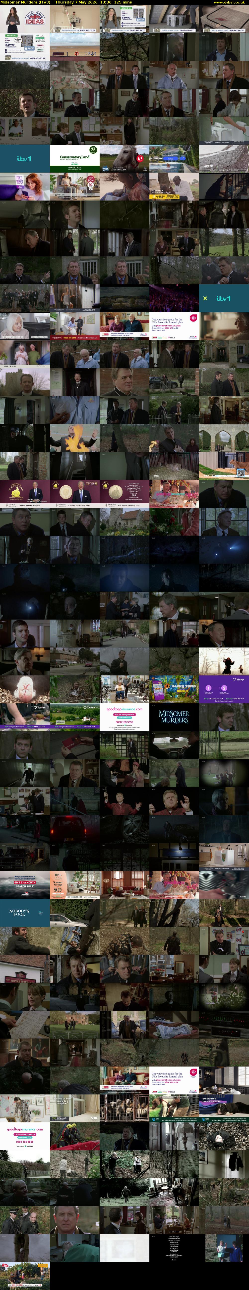 Midsomer Murders (ITV3) Thursday 7 May 2026 13:30 - 15:35