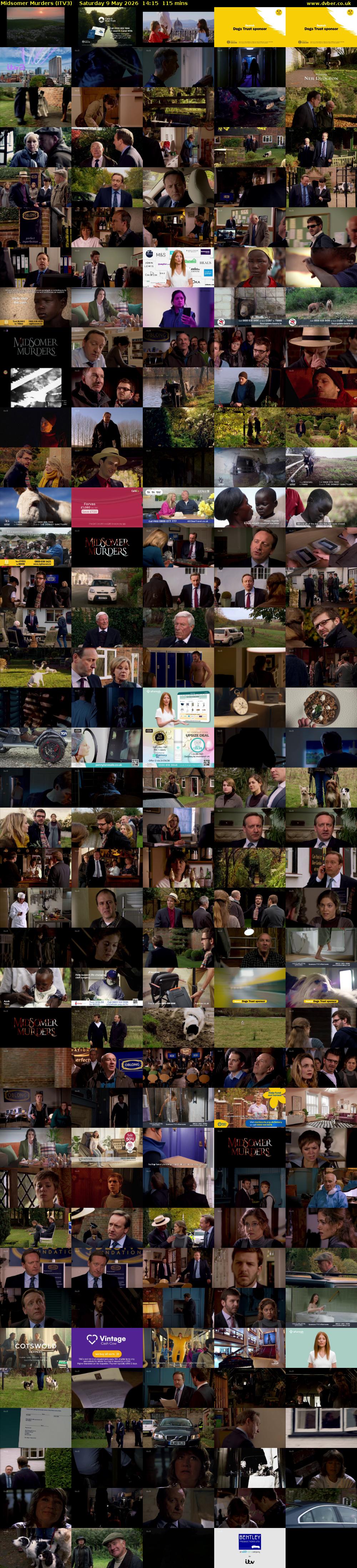 Midsomer Murders (ITV3) Saturday 9 May 2026 14:15 - 16:10