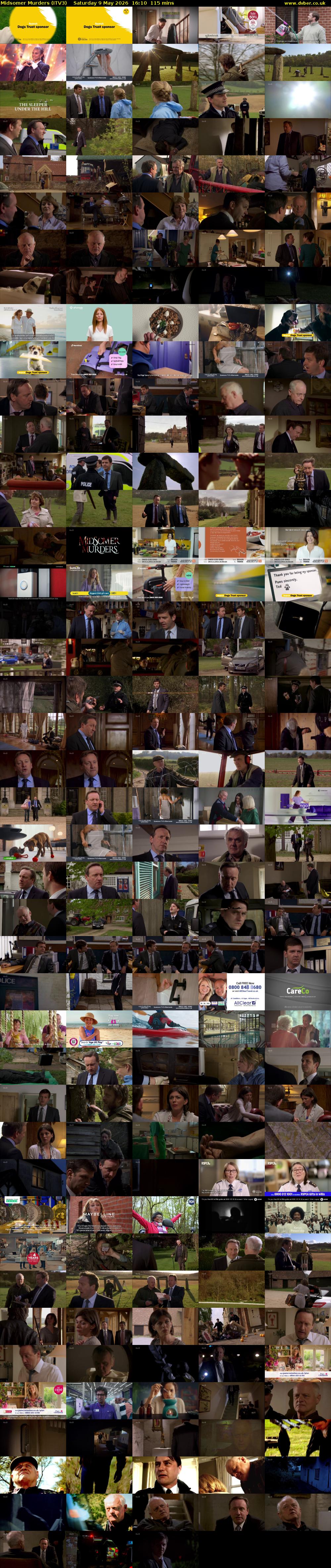 Midsomer Murders (ITV3) Saturday 9 May 2026 16:10 - 18:05