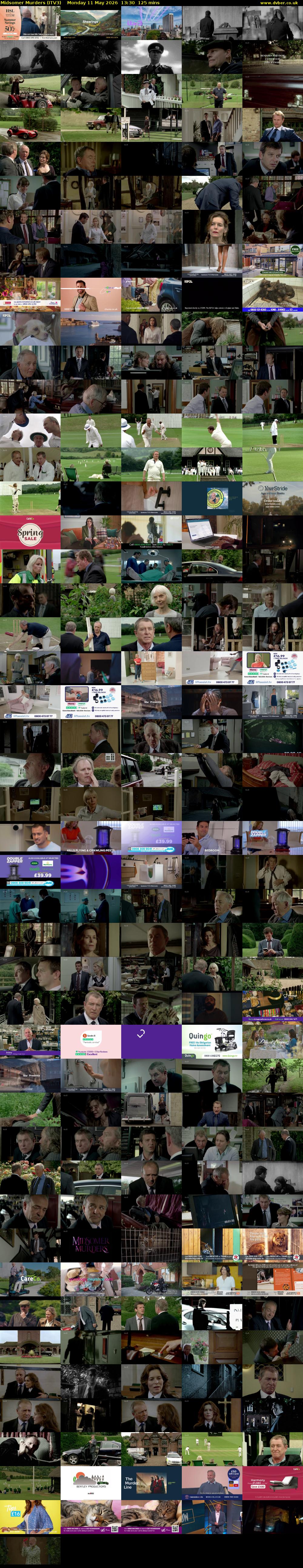 Midsomer Murders (ITV3) Monday 11 May 2026 13:30 - 15:35