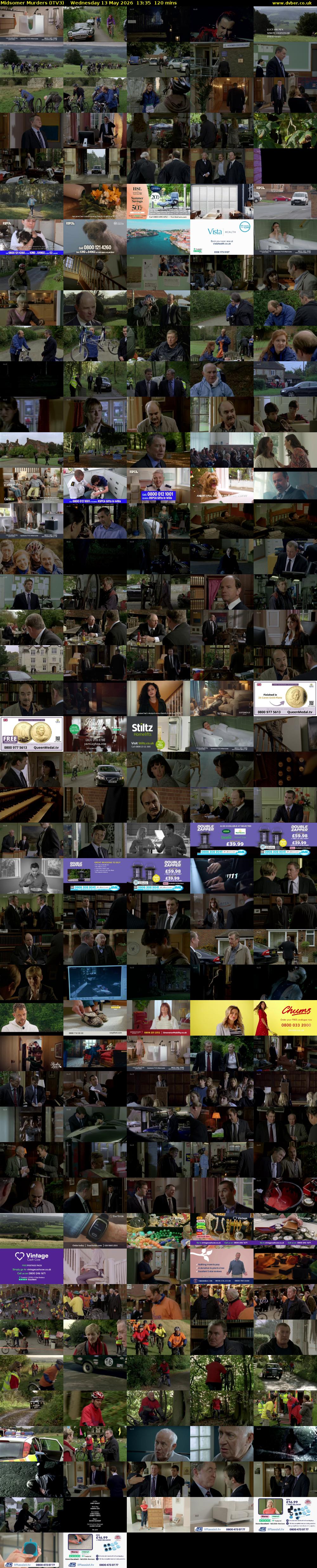 Midsomer Murders (ITV3) Wednesday 13 May 2026 13:35 - 15:35
