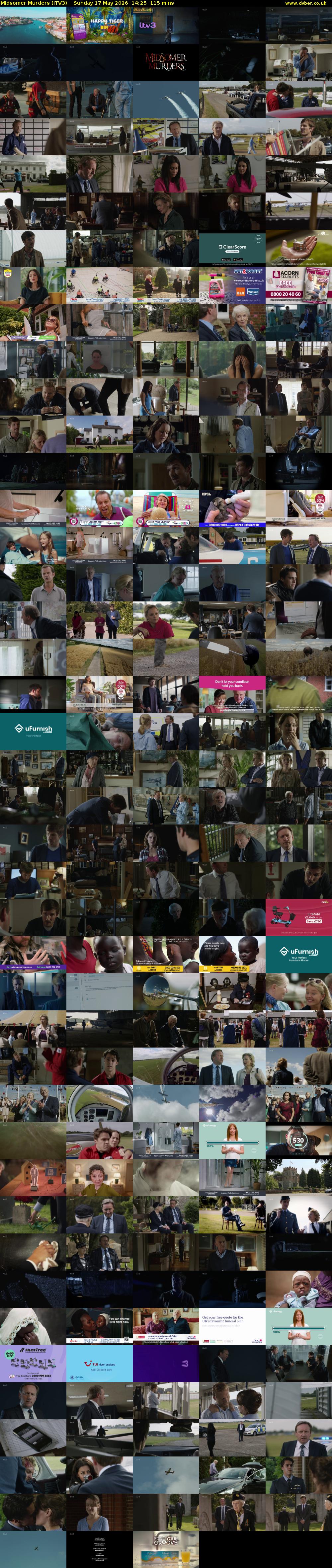 Midsomer Murders (ITV3) Sunday 17 May 2026 14:25 - 16:20