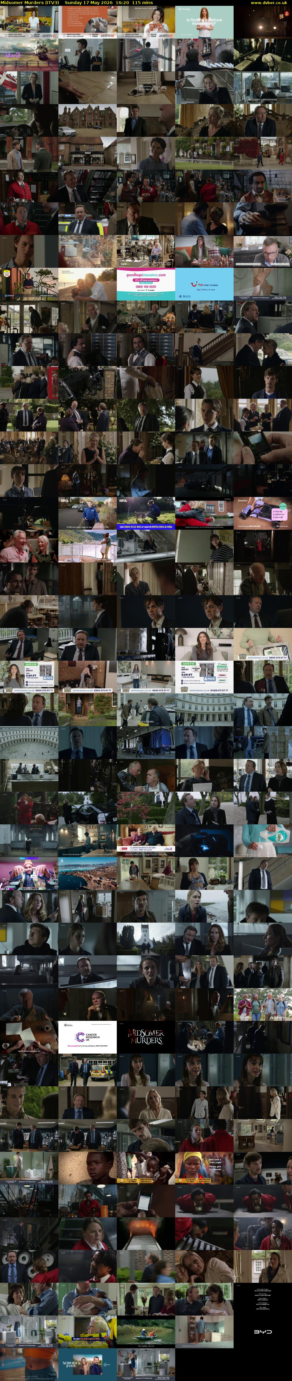 Midsomer Murders (ITV3) Sunday 17 May 2026 16:20 - 18:15