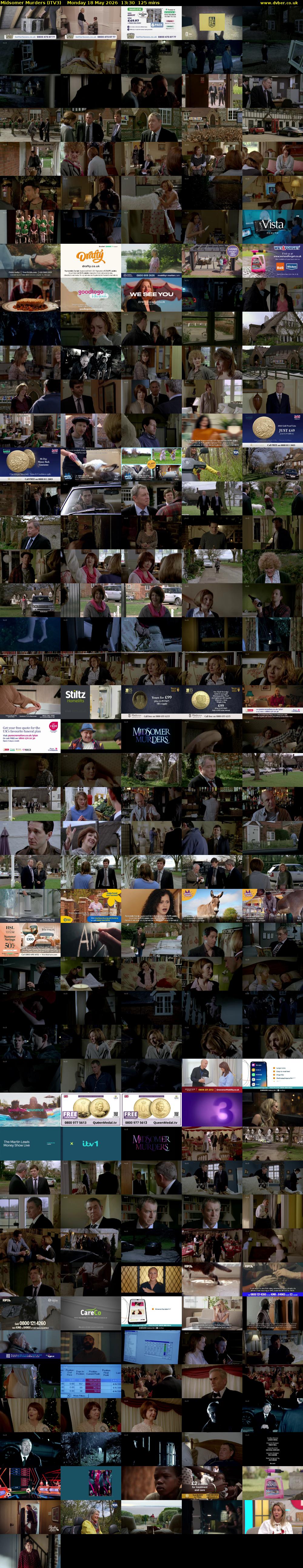 Midsomer Murders (ITV3) Monday 18 May 2026 13:30 - 15:35