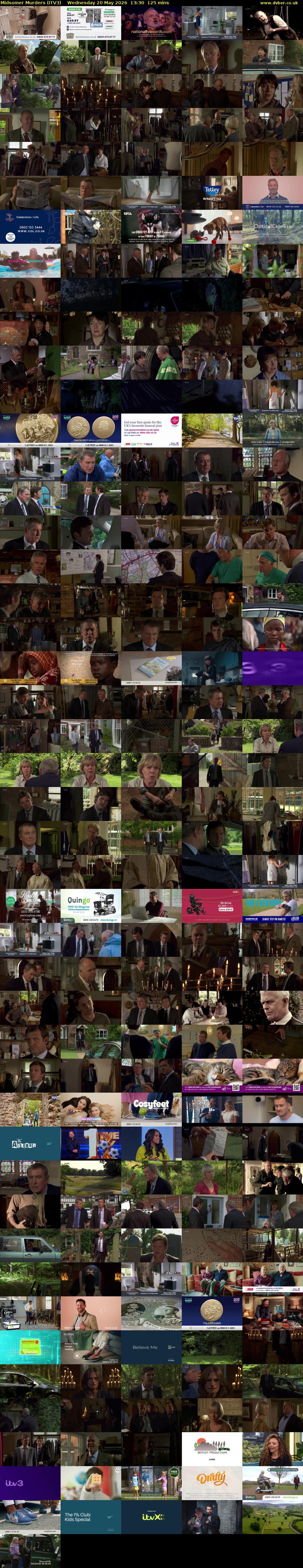 Midsomer Murders (ITV3) Wednesday 20 May 2026 13:30 - 15:35